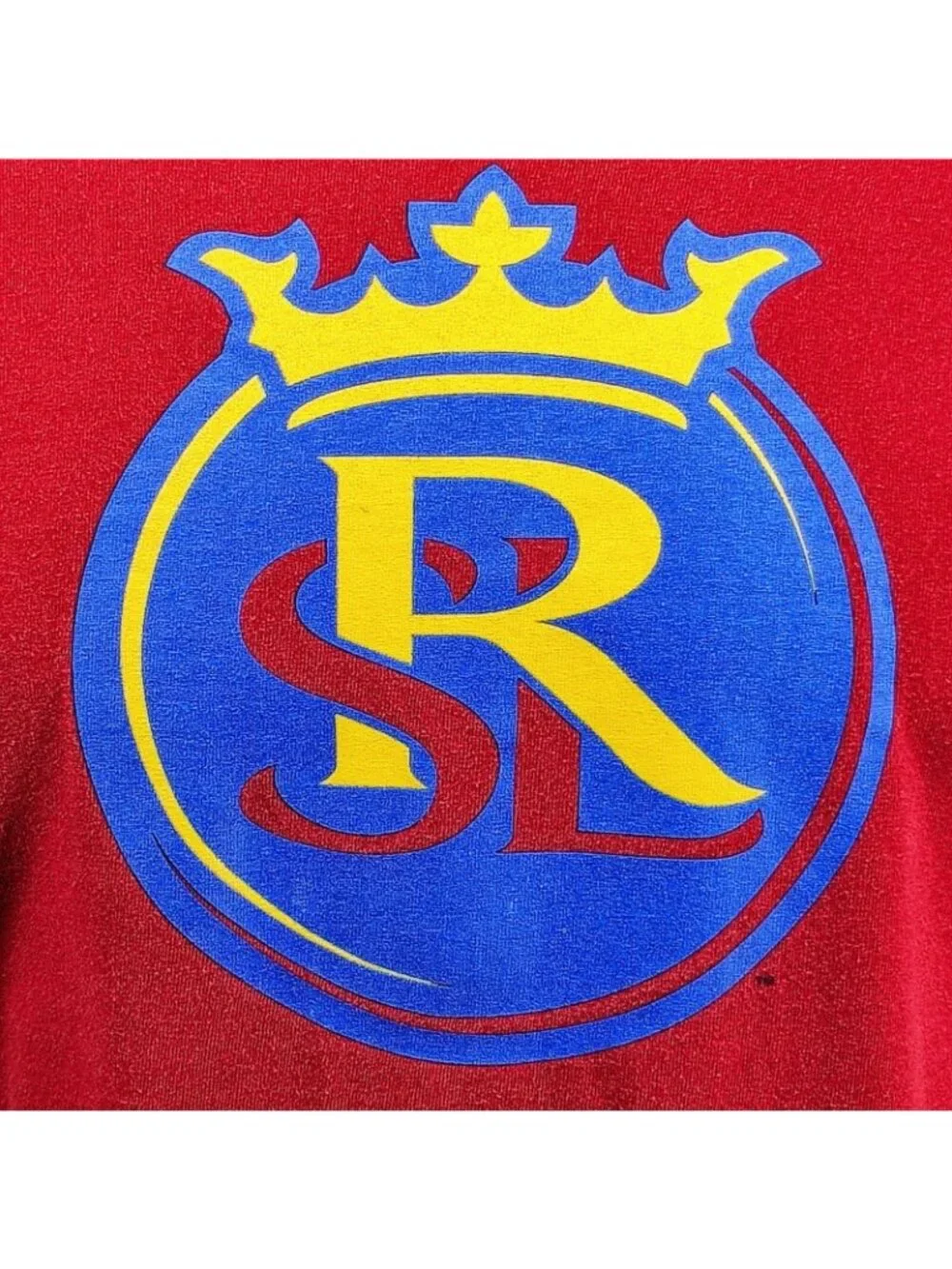Adidas Real Salt Lake Logo Major League Soccer Red Long Sleeve Graphic Shirt (M)